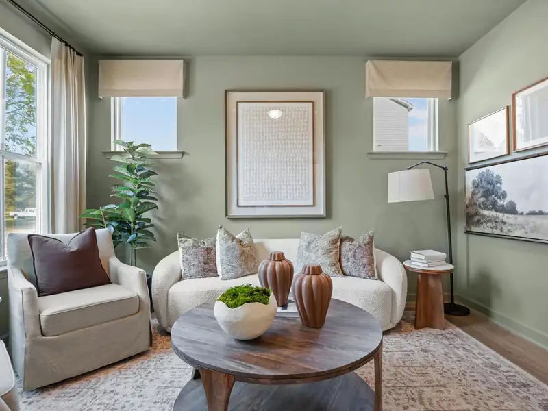 Furnished interior in a model home at Summers Walk in Davidson (Image 6). Furnished interior in a model home at Summers Walk in Davidson (Image 6).