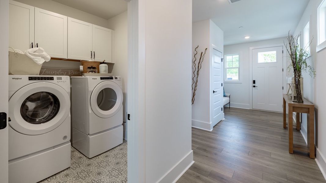 Furnished interior in a model home at The Village at Sandy Plains in Marietta (Image 26).