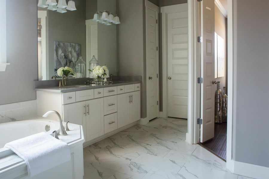 Furnished interior in a model home at White Oak in Arlington (Image 26).