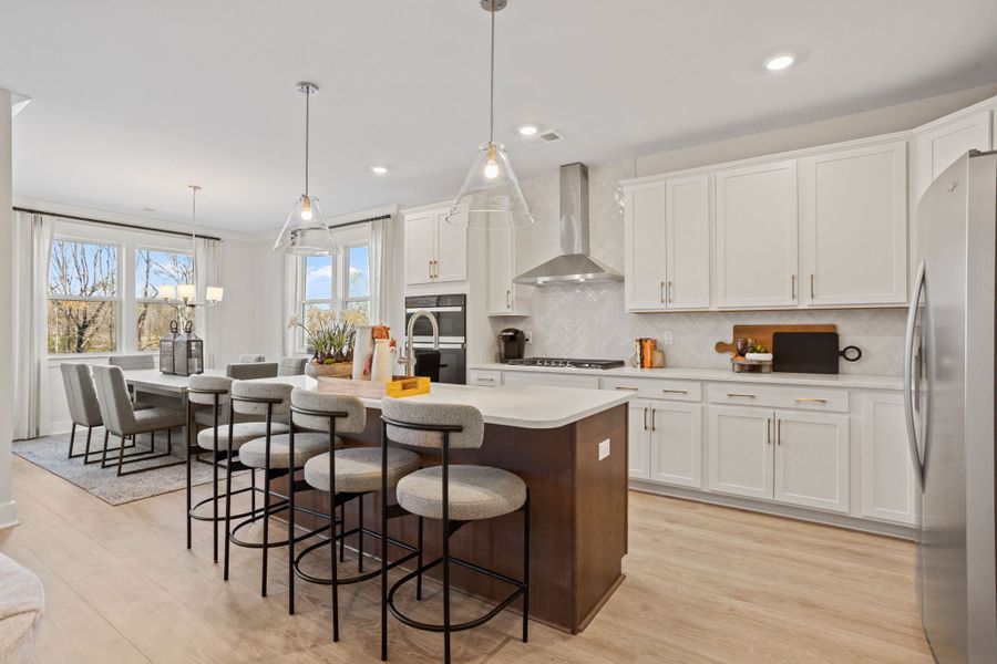 Furnished interior in a model home at The Pier South in Seneca (Image 5).