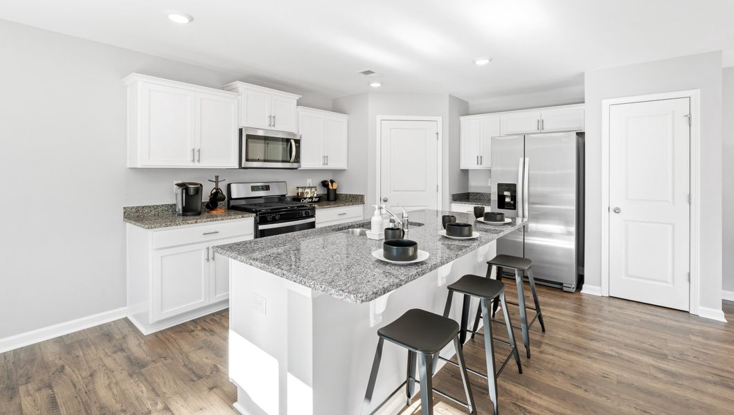 Furnished interior in a model home at Varner Station in Woodruff (Image 7). Furnished interior in a model home at Varner Station in Woodruff (Image 7).