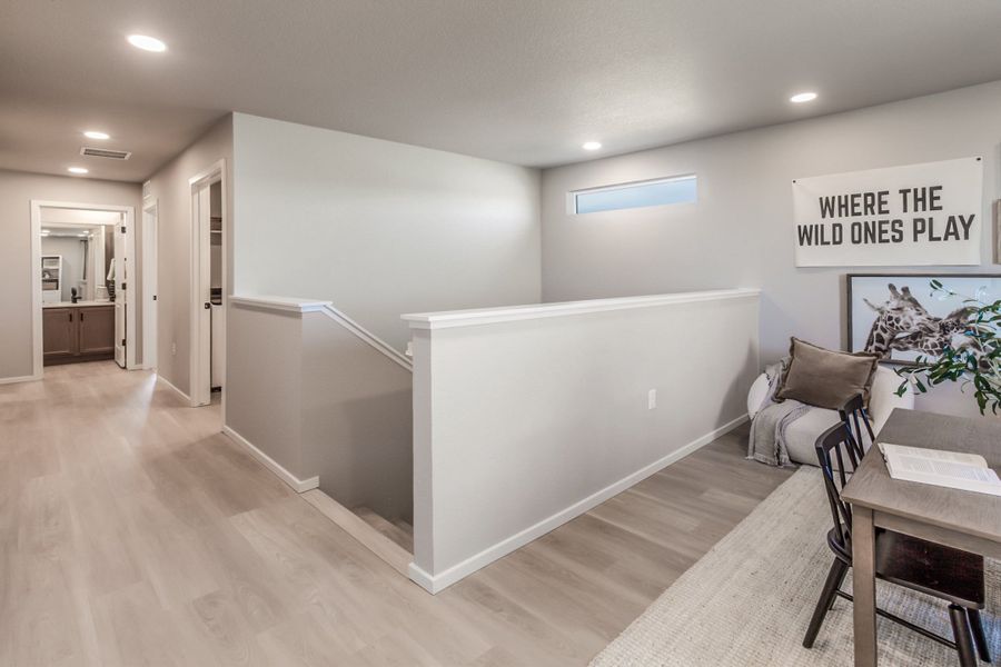 Furnished interior in a model home at Bloom in Fort Collins (Image 18).