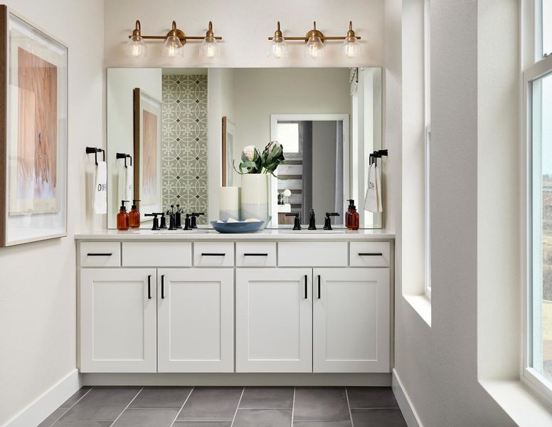 Furnished interior in a model home at Trailside at Cottonwood Creek in Colorado Springs (Image 10).