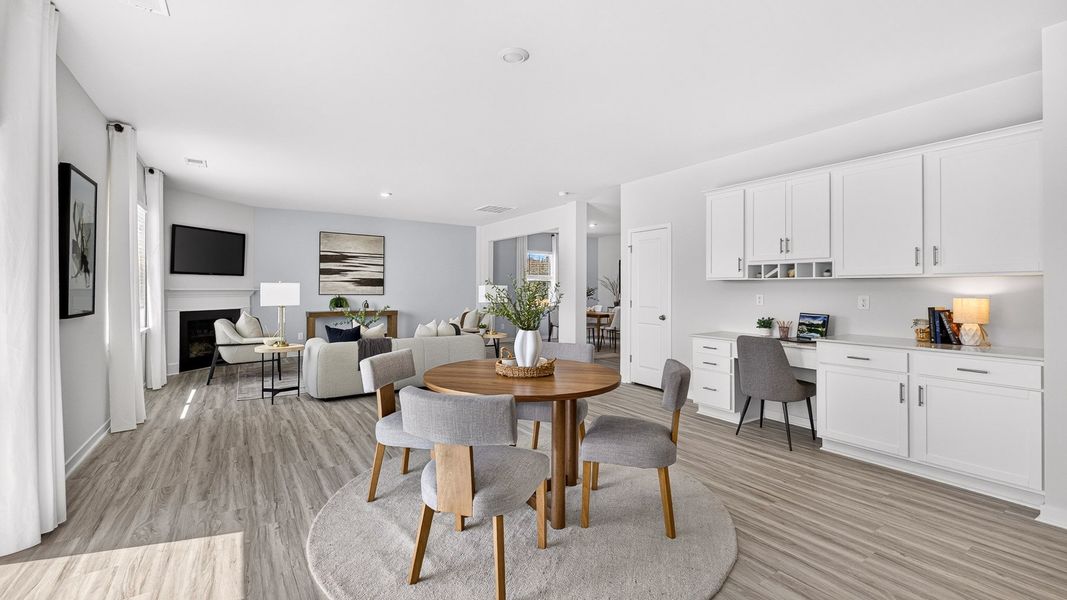 Furnished interior in a model home at Twinleaf Meadows in Monroe (Image 11).