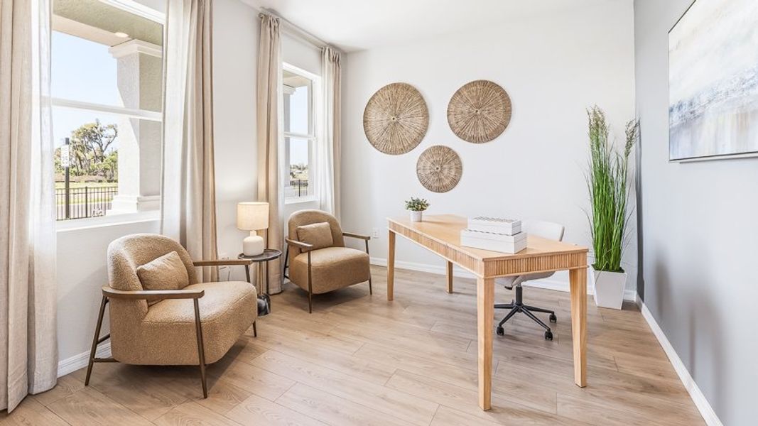 Furnished interior in a model home at Bella Lago in Parrish (Image 10). Furnished interior in a model home at Bella Lago in Parrish (Image 10).