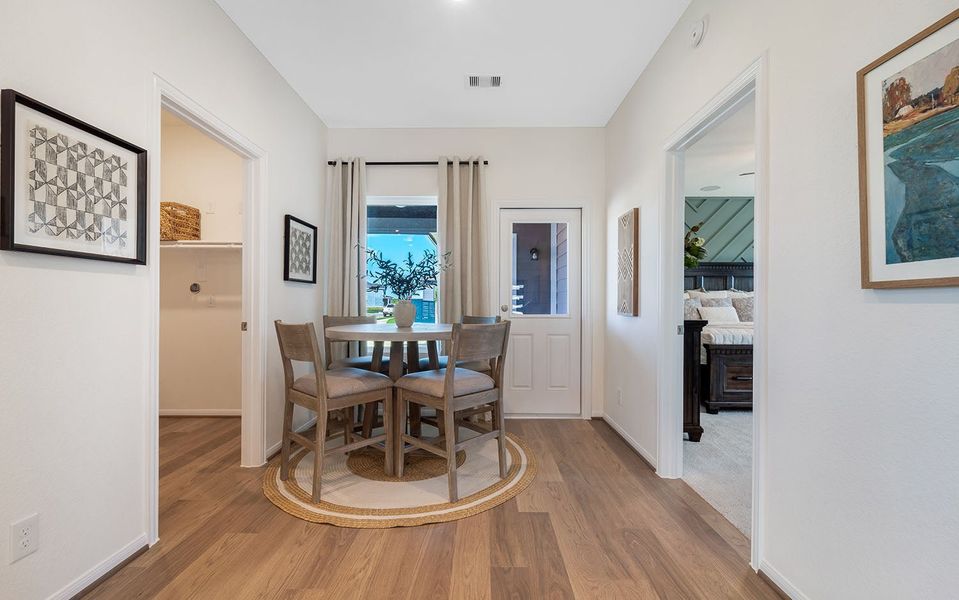 Furnished interior in a model home at Austin Point in Richmond (Image 12). Furnished interior in a model home at Austin Point in Richmond (Image 12).