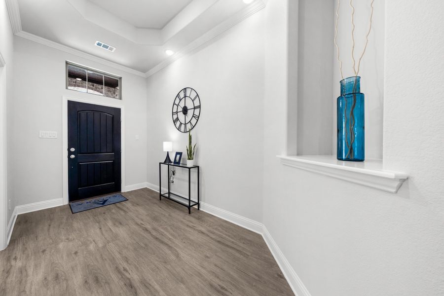 Furnished interior in a model home at Fox Landing in Caddo Mills (Image 33).