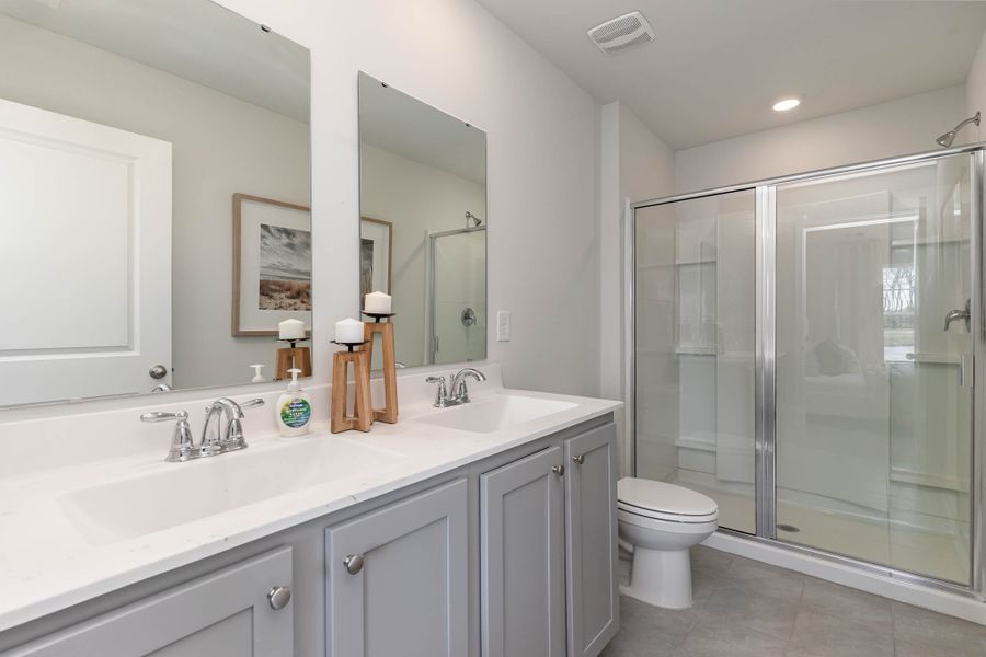 Furnished interior in a model home at Ridgefield in Conway (Image 53).