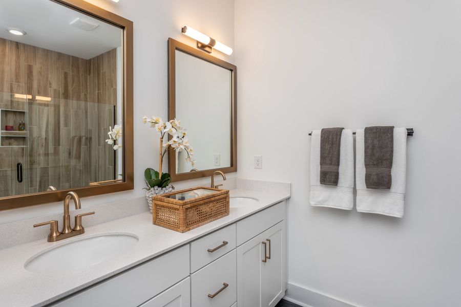 Furnished interior in a model home at Page Townes in Durham (Image 16). Furnished interior in a model home at Page Townes in Durham (Image 16).
