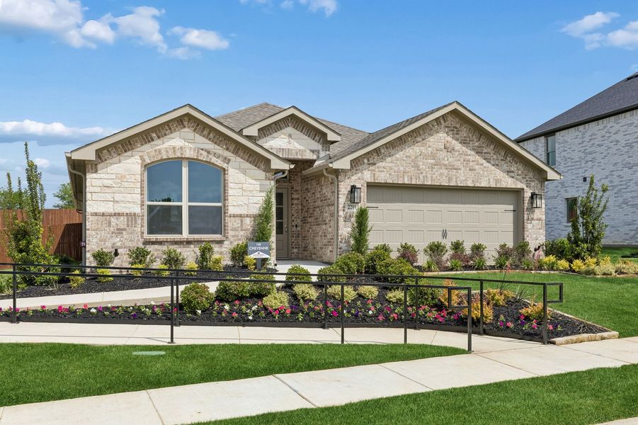 Front exterior of a home in the Belmont community, located in Aubrey, TX (Image 35).