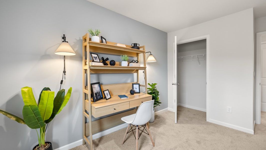 Furnished interior in a model home at Woodbury Park in Atlanta (Image 40).