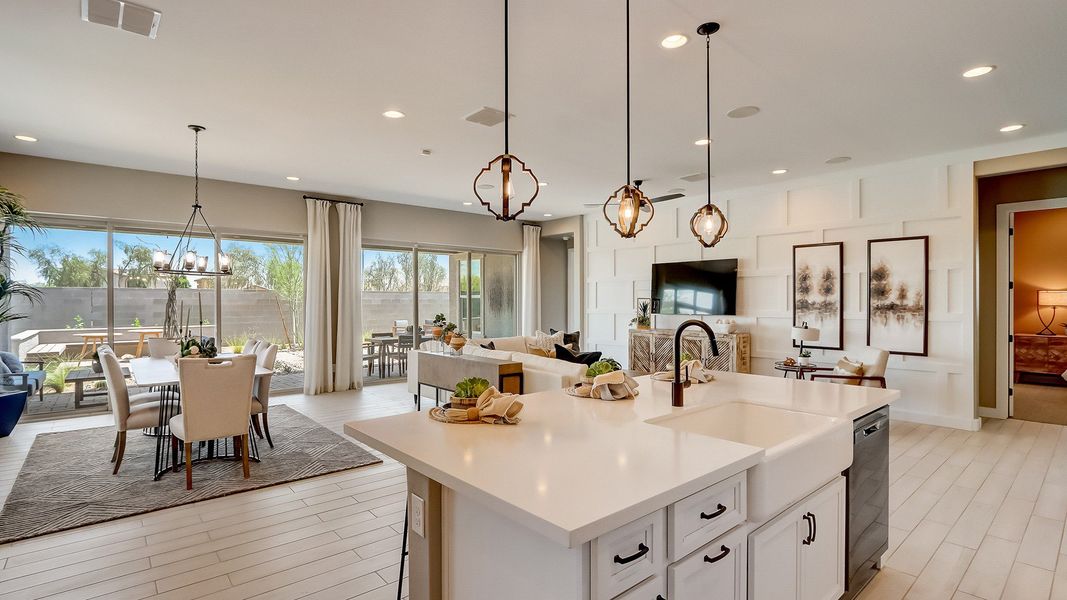 Furnished interior in a model home at Sycamore Farms in Surprise (Image 11).