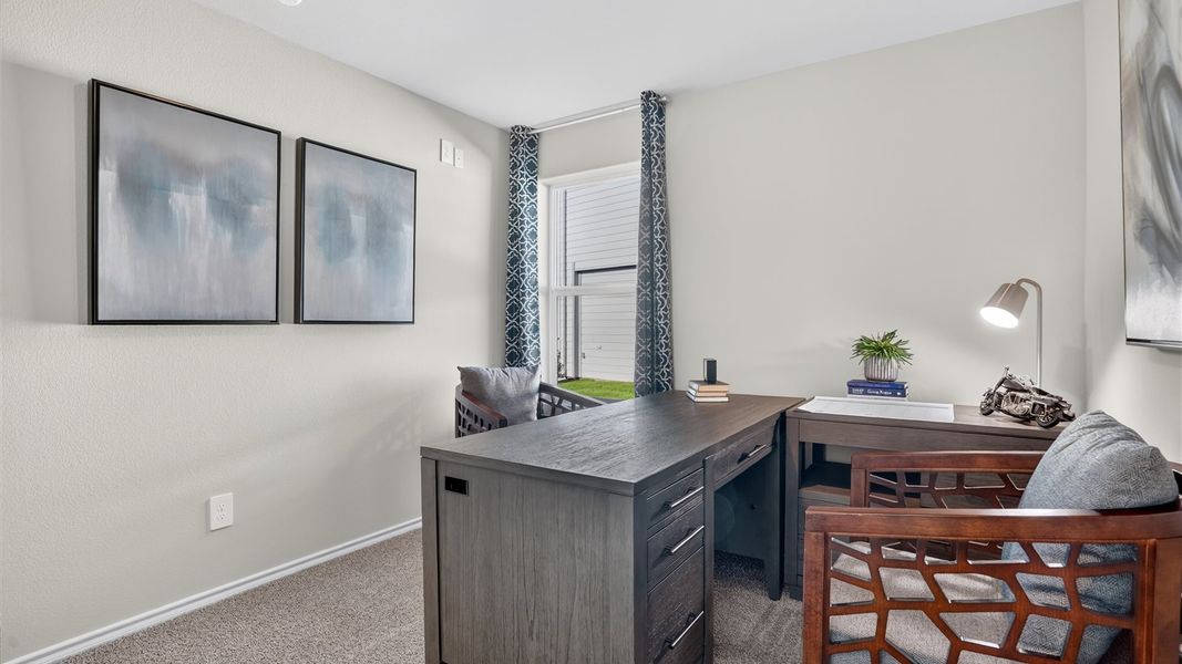 Furnished interior in a model home at Rock Creek West in Fort Worth (Image 32). Furnished interior in a model home at Rock Creek West in Fort Worth (Image 32).