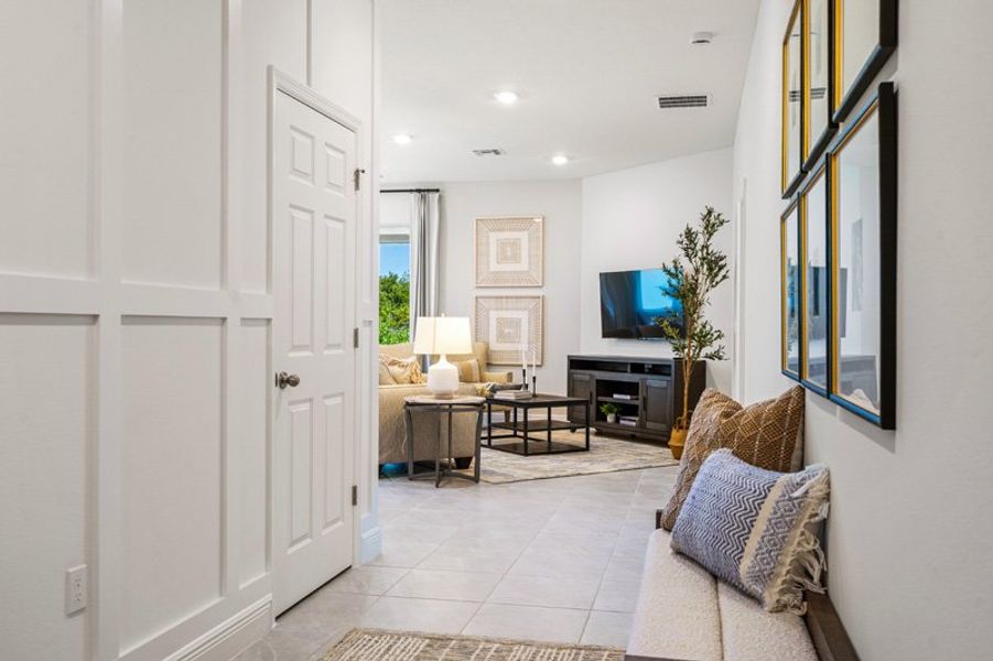 Furnished interior in a model home at Spirit Of Sebastian in Sebastian (Image 44). Furnished interior in a model home at Spirit Of Sebastian in Sebastian (Image 44).