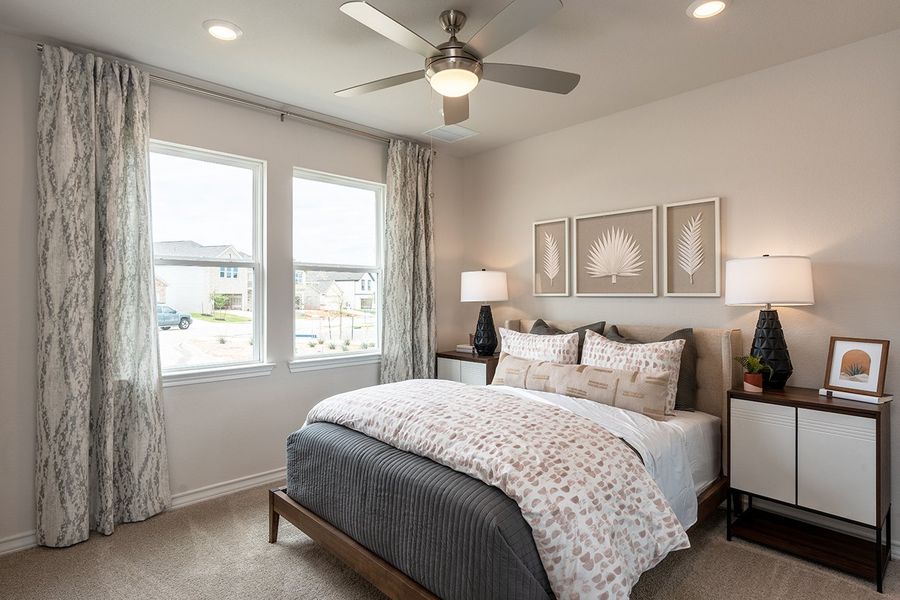 Furnished interior in a model home at Stonewall Ranch 50s in Liberty Hill (Image 45). Furnished interior in a model home at Stonewall Ranch 50s in Liberty Hill (Image 45).