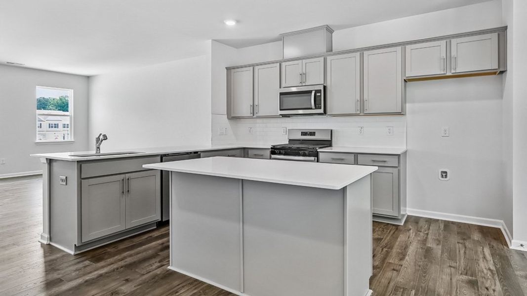 Furnished interior in a model home at The Townes Park in Apex (Image 27). Furnished interior in a model home at The Townes Park in Apex (Image 27).