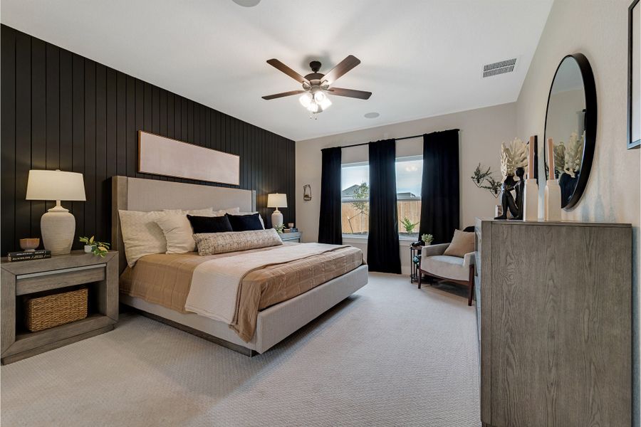 Furnished interior in a model home at Cloud Country in New Braunfels (Image 35). Furnished interior in a model home at Cloud Country in New Braunfels (Image 35).