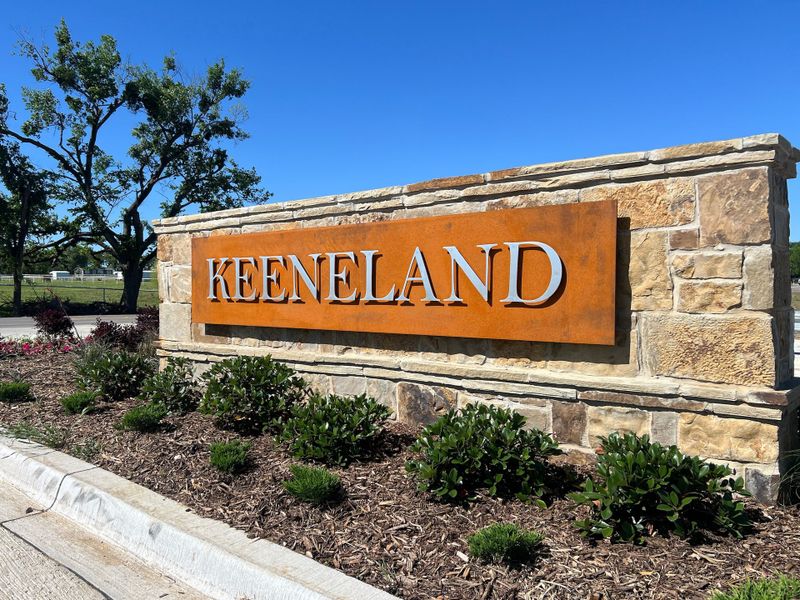 Keeneland Community Sign