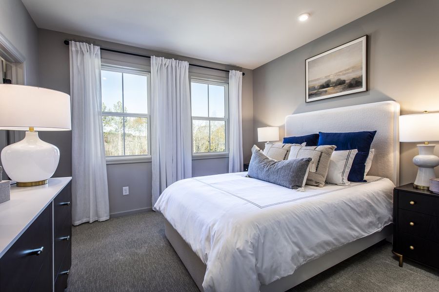 Furnished interior in a model home at Tiberon Woods in Cumming (Image 10).