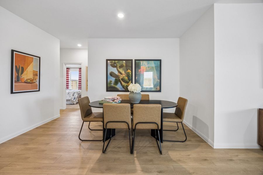 Furnished interior in a model home at Sofi Lakes in Katy (Image 10).