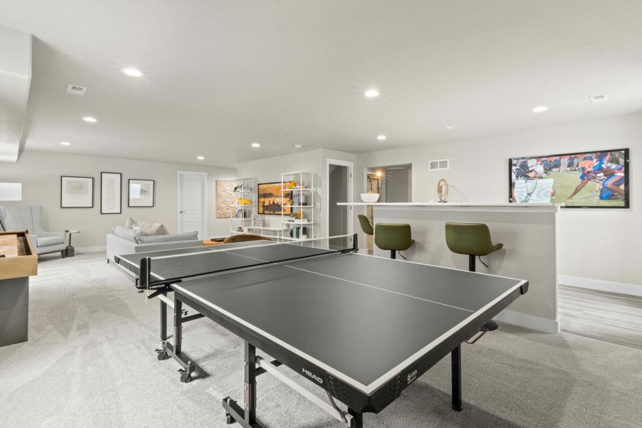 Furnished interior in a model home at Hidden Valley – Clover Collection in Severance (Image 31).