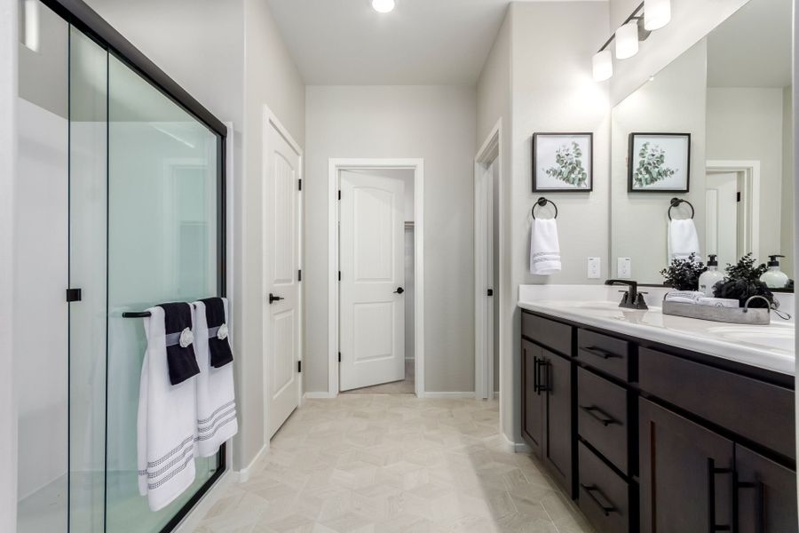 Furnished interior in a model home at Agave Springs at Teravalis in Buckeye (Image 53).