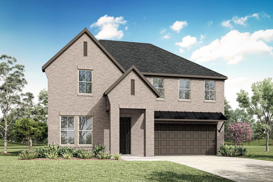 Front exterior of a home in the LaPrelle 50s community, located in Fort Worth, TX (Image 8).