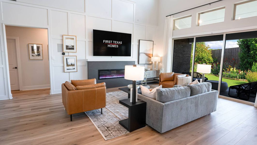 Furnished interior in a model home at Sutton Fields in Celina (Image 6).
