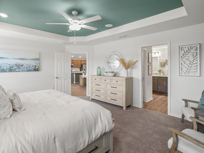 Enjoy sweet dreams in your spacious owner`s suite - Serendipity home plan