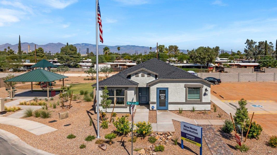 Front exterior of a home in the Senita Crossing community, located in Tucson, AZ (Image 13).