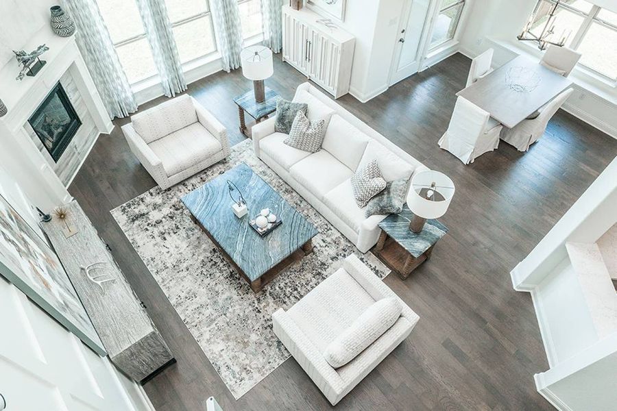 Furnished interior in a model home at Broadmoor Estates in Ovilla (Image 7).