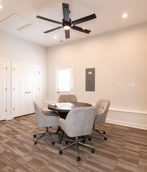 Furnished interior in a model home at The Gables in Moyock (Image 54).