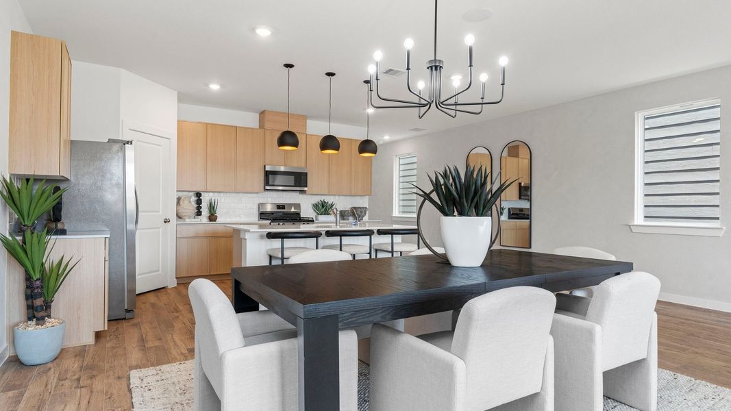 Furnished interior in a model home at Villarosa at Tamarron in Katy (Image 28).