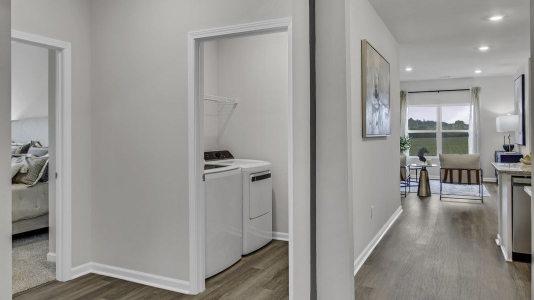 Furnished interior in a model home at Bailey Park in Fayetteville (Image 15).