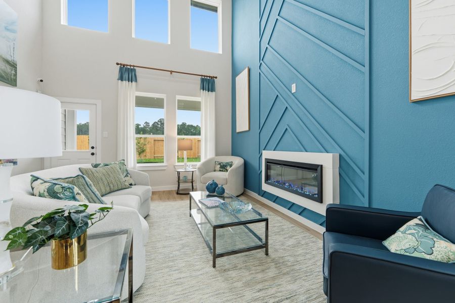 Granger Pines Model Home - Linden - Family Room Granger Pines Model Home - Linden - Family Room