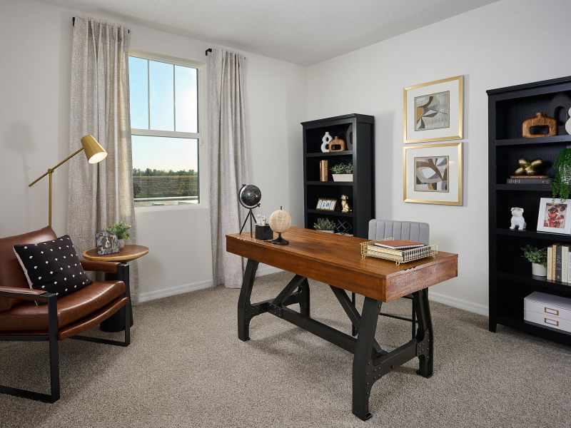 Furnished interior in a model home at Salt Meadows - Classic Series in Parrish (Image 9). Furnished interior in a model home at Salt Meadows - Classic Series in Parrish (Image 9).