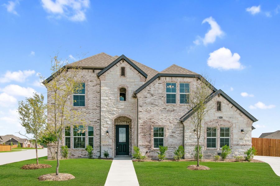 Front exterior of a home in the Massey Meadows community, located in Midlothian, TX (Image 3).