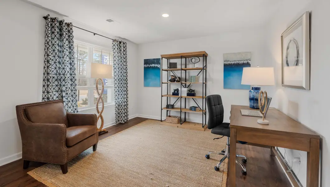 Furnished interior in a model home at Bentley Park in Greenwood (Image 7).