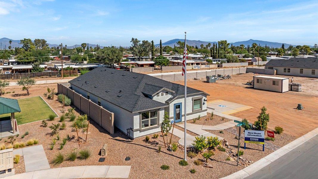 Front exterior of a home in the Senita Crossing community, located in Tucson, AZ (Image 14).