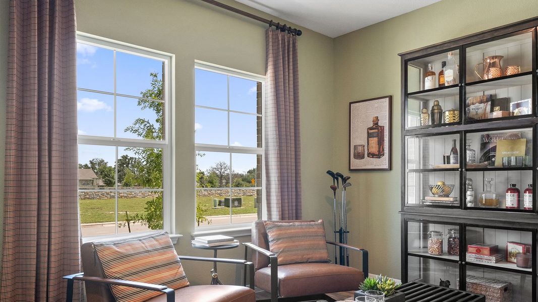 Furnished interior in a model home at Rosenbusch Ranch in Leander (Image 55).