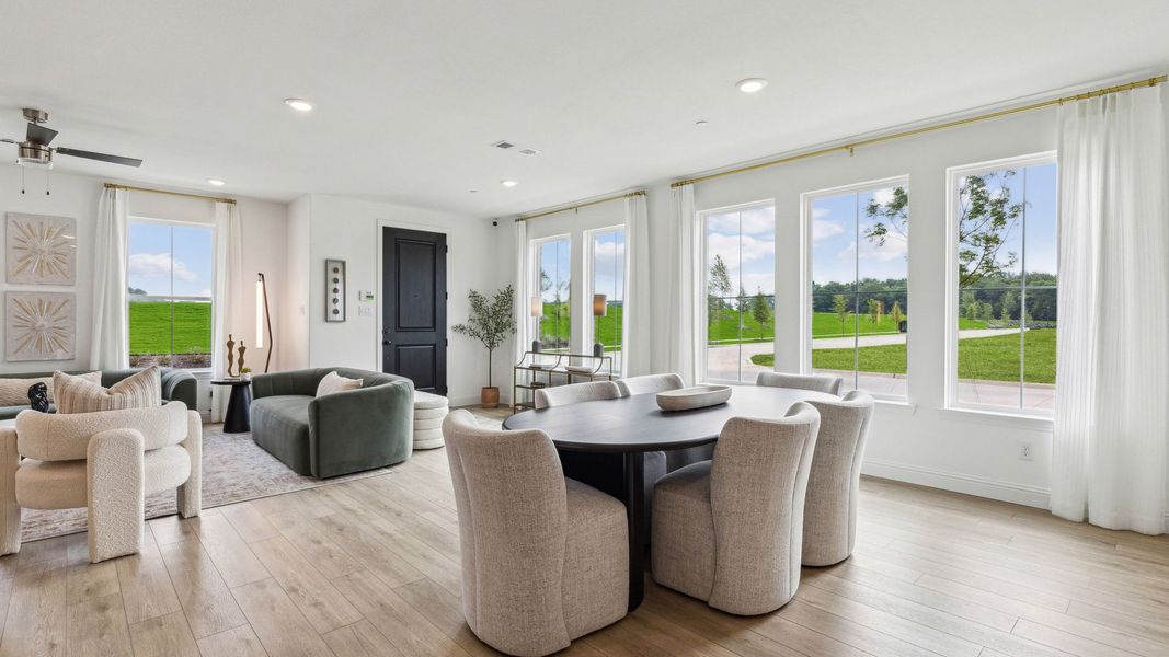 Furnished interior in a model home at Painted Tree – Woodland District in McKinney (Image 25).