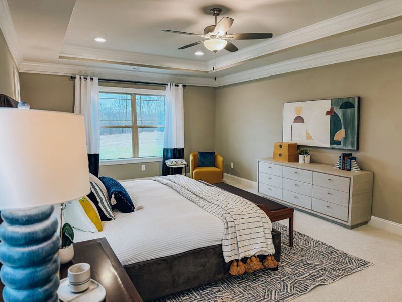 Furnished interior in a model home at Blacksmith in Stokesdale (Image 33).