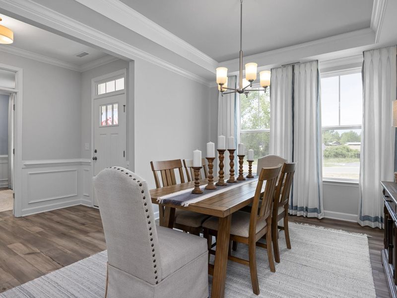 Furnished interior in a model home at Ashland in New Hill (Image 42). Furnished interior in a model home at Ashland in New Hill (Image 42).