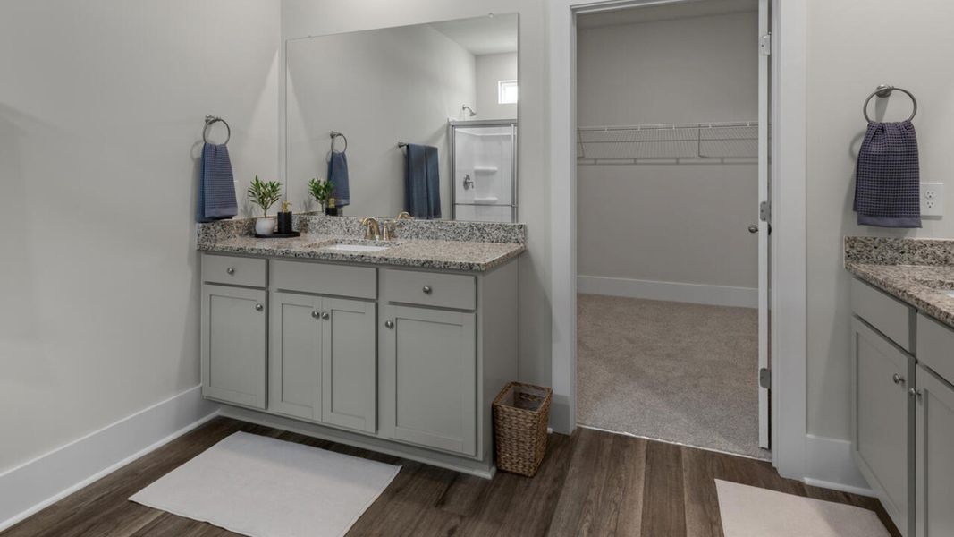 Furnished interior in a model home at The Grove at Blake Farm in Wilmington (Image 31).