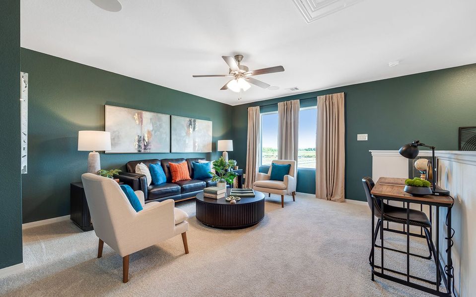 Furnished interior in a model home at Austin Point in Richmond (Image 16). Furnished interior in a model home at Austin Point in Richmond (Image 16).