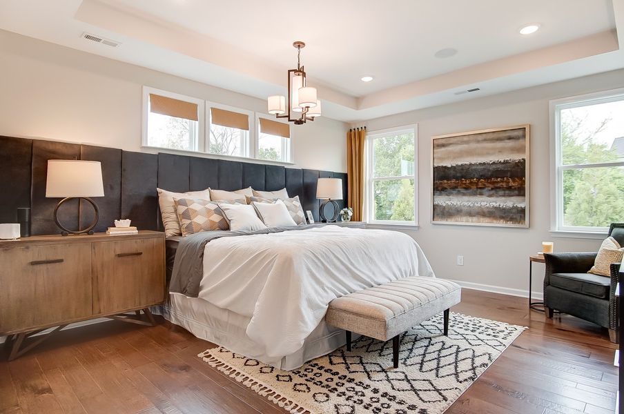 Furnished interior in a model home at Academy Park in Beaufort (Image 13). Furnished interior in a model home at Academy Park in Beaufort (Image 13).