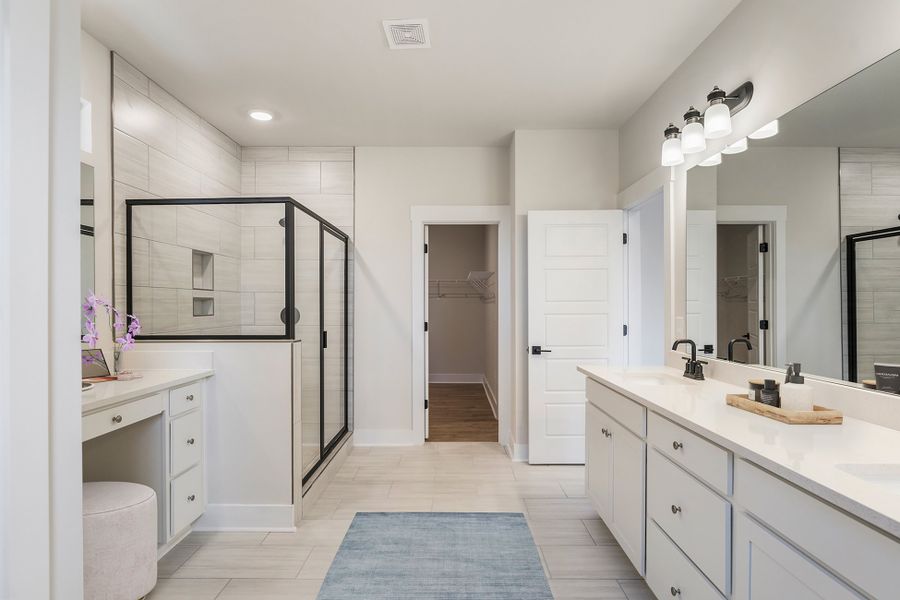 Furnished interior in a model home at Double Springs in Taylors (Image 71). Furnished interior in a model home at Double Springs in Taylors (Image 71).