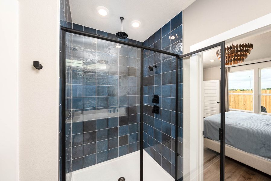 Furnished interior in a model home at Fairway Crossing in Converse (Image 16).