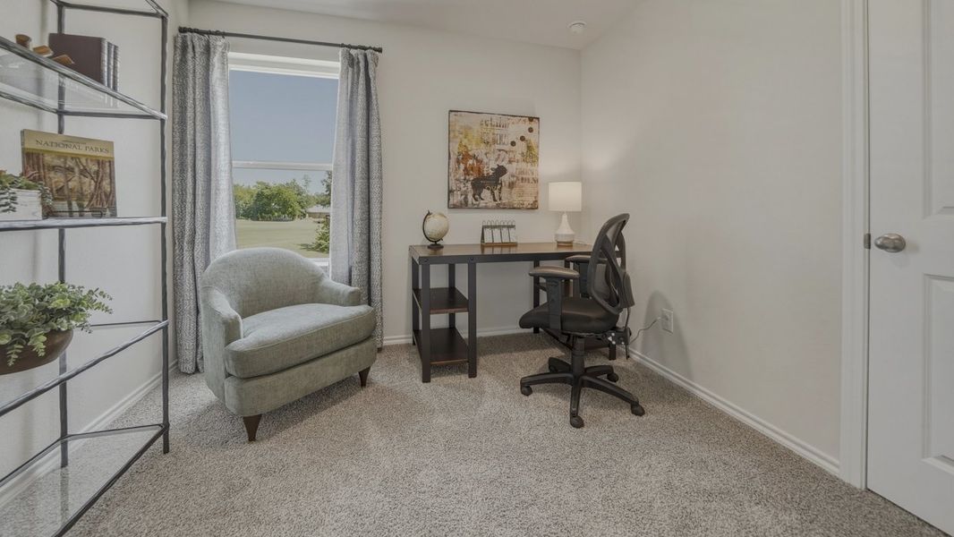 Furnished interior in a model home at Asher Oaks in Bonham (Image 31). Furnished interior in a model home at Asher Oaks in Bonham (Image 31).