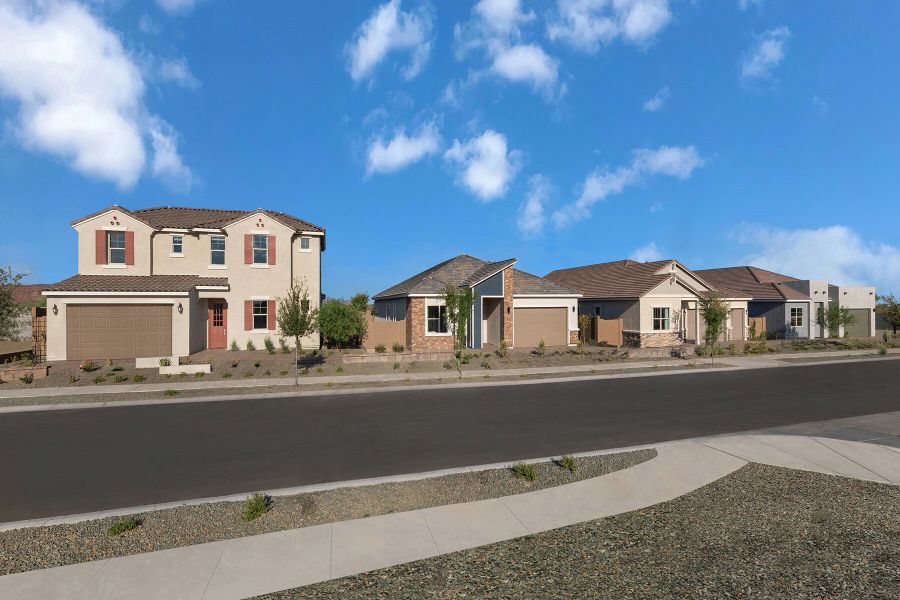 Front exterior of a home in the Miravida community, located in Surprise, AZ (Image 4).